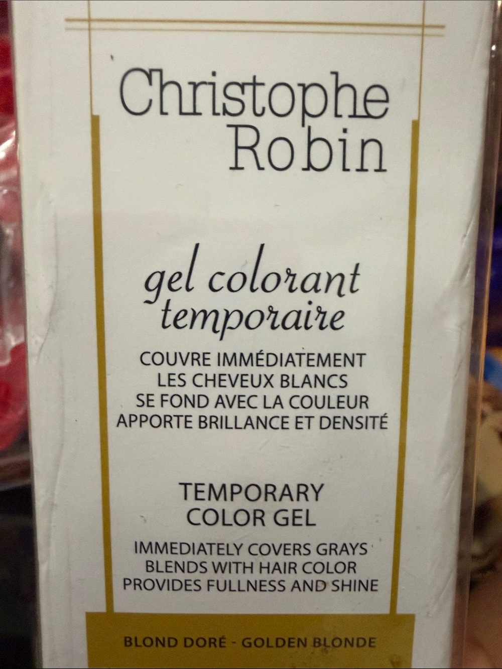Christophe Robin Golden Blonde Temporary Color Gel - Picture 5 of 8